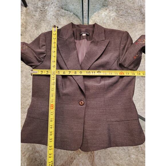 Lauren Taylors Women Gray Polyester Single Breasted Blazer & Dress 2 Pcs Suit 10 - Picture 13 of 14